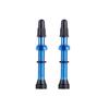 1Pair Presta Valve Core Bike Replacement Brass Tubeless Core,Bicycle Presta Valve for Road MTB Bicycle Tubeless Tires Brass Core Alloy Stem,60mm,Blue view 1
