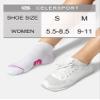 CS CELERSPORT 6 Pack Women's Ankle Running Socks Cushioned Low Cut Tab Athletic Socks, White Mixed, Medium view 3