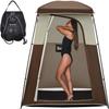 KingCamp Oversize Space Privacy Camping Outdoor Shower Enclosure Portable Shower Tent for Camping 1 Room Brown Changing Tent Dressing Room view 1