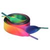 5Chaos Satin Ribbon Shoelaces, Silk Sheer Rainbow Shoe Laces for Women Kids Girls Men, Funny Custom Shoestring with Aglets 1Pair (28" (70CM), Rainbow) view 1