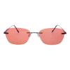 BRADDELL OPTICS FL-41 Rose Tinted Migraine Light Sensitivity Rimless Glasses for Fluorescent LED Glare, Photophobia and Eye Strain view 4