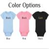 Fantasy Movie Baby Onesie - Even The Smallest Person Can Change The Course Of The Future (6-12 Month - Pink Fabric - Black Design) view 2