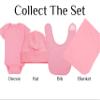 Fantasy Movie Baby Onesie - Even The Smallest Person Can Change The Course Of The Future (6-12 Month - Pink Fabric - Black Design) view 4