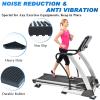 BXI Exercise Equipment Mat Heavy Duty - 4 x 4 x 0.8 Inches 4 Pcs Non Slip Noise Reduction Anti Vibration Treadmill Stationary Bike Mats, Thick Steel Embedded Rubber Pad for Hardwood Floors & Carpet view 4