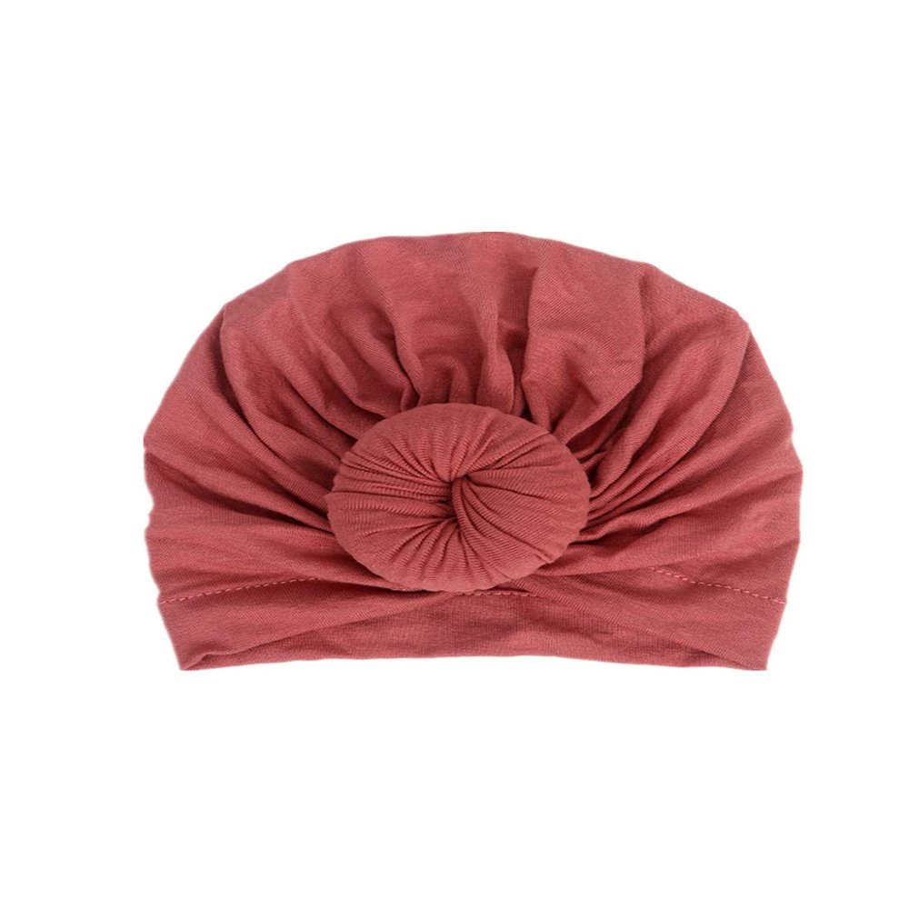 HZUX Newborn Baby Cotton Cloth Turban Toddler Knotted Hat Newborn Kids Set Baby Cap Ear Hat