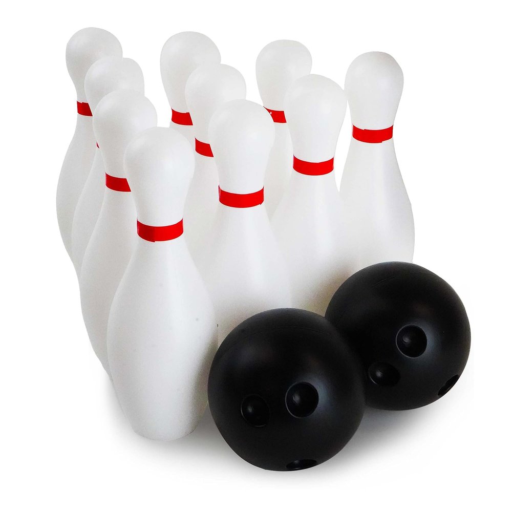 Boley Kids Bowling Set - 12 Piece Toddler Bowling Game - Indoor Outdoor Lawn Bowling Kit for Children - Lightweight, Safe, Family Play Set - Ideal Toy for Preschoolers, Garden Games, Party Fun