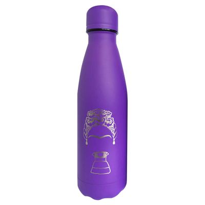 By Mexico La Floreada Design Water Bottle, Stainless Steel Thermo - 16.9 oz. (500ml)