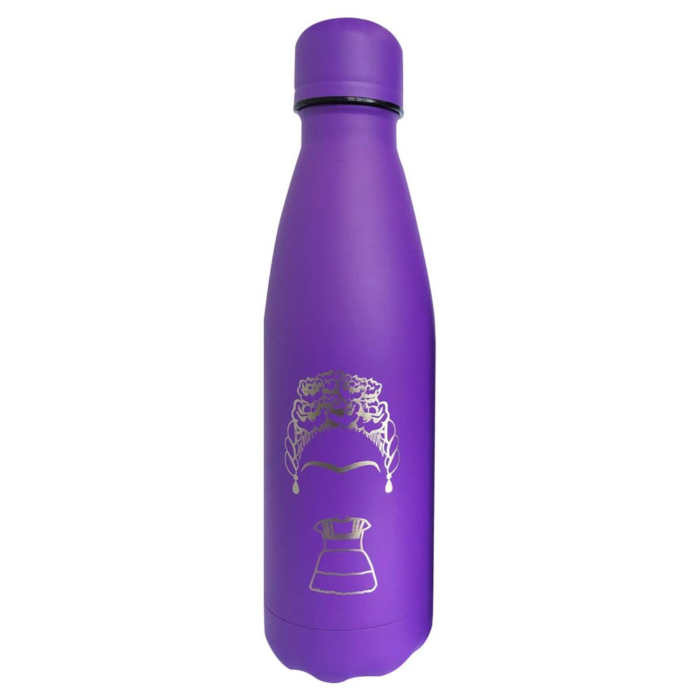 By Mexico La Floreada Design Water Bottle, Stainless Steel Thermo - 16.9 oz. (500ml)