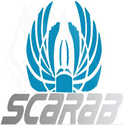 Imagnt Studio Fun Graphics Set of 2 Boat Hull Vinyl Decals fits Scarab Boat Restoration Stickers (Select Color, Size 17 x 36) (Sky Blue & Silver Metallic)