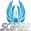 Imagnt Studio Fun Graphics Set of 2 Boat Hull Vinyl Decals fits Scarab Boat Restoration Stickers (Select Color, Size 17 x 36) (Sky Blue & Silver Metallic) view 1