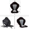 PenBan Universal Deluxe Kayak Seat Cushion with Storage Bag for Kayak,Padded Boat,SUP,Canoe,Fishing Boat,Seats with 4 Adjustable Straps(1 Pack Black/Gray) view 3