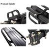 Adjustable Bike Cargo Rear Racks, Retractable Bicycle Luggage Cargo Rack Mountain Bike Carrier Bracket (Black) view 3