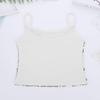 TTAO Kids Girls Sequined Camisole Top Sparkly Street Dance Shirts Hip Hop Dance Stage Performance Tank Top White 12 view 4