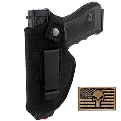 ACEXIER Hunting Concealed Belt Holster Tactical Pistol Bags Waistband IWB OWB Gun Holster fits Subcompact to Large Handguns for Right&Left Hand DrawInclude One Tactical Ve1cro Patch