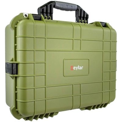 Eylar 20 Inch Protective Large Gun Hard Case Water and Shock Proof With Foam (Green)