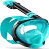 Full Face Snorkel Mask Adults,Dry-Top Snorkeling Gear with Camera Mount,Foldable 180-Degree Panoramic Scuba Mask for Snorkeling Diving Swimming Travel,Snorkel Mask Anti-Fog & Anti-Leak view 1