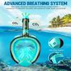 Full Face Snorkel Mask Adults,Dry-Top Snorkeling Gear with Camera Mount,Foldable 180-Degree Panoramic Scuba Mask for Snorkeling Diving Swimming Travel,Snorkel Mask Anti-Fog & Anti-Leak view 3