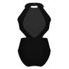 Aiihoo Kids Girls One Piece Halter Neck Cutout Waist Gymnastic Leotard Backless Ballet Training Performance Jumpsuit Black 8 view 2