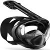 Full Face Snorkel Mask Adults,Dry-Top Snorkeling Gear with Camera Mount,Foldable 180-Degree Panoramic Scuba Mask for Snorkeling Diving Swimming Travel,Snorkel Mask Anti-Fog & Anti-Leak view 1