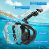 Full Face Snorkel Mask Adults,Dry-Top Snorkeling Gear with Camera Mount,Foldable 180-Degree Panoramic Scuba Mask for Snorkeling Diving Swimming Travel,Snorkel Mask Anti-Fog & Anti-Leak view 2