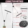 Taeku Weight Cable Pulley System Gym Professional Home Gym Equipment Upgraded Fitness LAT for Triceps Pull Down Biceps Curl Back Forearm Shoulder (2.5m Cable) view 3
