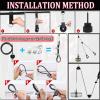 Taeku Weight Cable Pulley System Gym Professional Home Gym Equipment Upgraded Fitness LAT for Triceps Pull Down Biceps Curl Back Forearm Shoulder (2.5m Cable) view 4