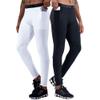 OEBLD Compression Pants Men UV Blocking Running Tights 1 or 2 Pack Gym Yoga Leggings for Athletic Workout view 1