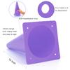 12 Inch 12 Pack Purple Traffic Training Cones, Plastic Safety Parking Cones, Agility Field Marker Cones for Soccer Basketball Football Drills Training, Outdoor Sport Activity & Festive Events view 2