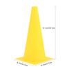 12 Inch 12 Pack Yellow Traffic Training Cones, Plastic Safety Parking Cones, Agility Field Marker Cones for Soccer Basketball Football Drills Training, Outdoor Sport Activity & Festive Events view 4