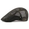 JNKET Breathable Mesh Fabric Unisex Berets Hat Peaked Cap Fashion Casual Duckbill Cap Outdoor Sports Sunhat Casquette Summer Hat (Army Green) view 1