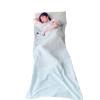 Cicilin Sleeping Bag Liner, Lightweight Travel Sheet Adults Camping Sleep Bag Prevent Dirty, Sleeping Sack for Camping, Traveling, Hotels, Backpacking (Silver) 75 * 210cm
