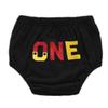 FMYFWY Baby Boys 1st Birthday Cake Smash Photo Props 5Pcs Outfits ONE Bloomers Suspenders Bowtie Headband Highchair Banner Black 12-18M view 2