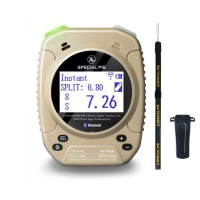 SPECIAL PIE Shot Timer for Shooting Competition- Connect with Big LED Score Display, Perfect for Shooting Competition & Shooting Club (Khaki)