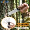 CJRB Crag Tactical Knife,Cleaver Pocket Folding Knife with Stonewash AR-RPM9 Steel Blade and Carbon Fiber Handle for Men Outdoor, Survival, Camping and EDC Black (J1904R) view 4