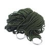 Garneck Outdoor Leisure Mesh Rope Hammock Nylon Hanging Hammock Sleeping Net Bed for Outdoor Camping Hiking Picnic (Dark Green) view 1