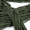 Garneck Outdoor Leisure Mesh Rope Hammock Nylon Hanging Hammock Sleeping Net Bed for Outdoor Camping Hiking Picnic (Dark Green) view 3