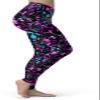 sissycos Women's 80s Leggings Artistic Splash Printed Buttery Soft Stretchy Pants (XX-Large, Rose Red Splatter) view 4
