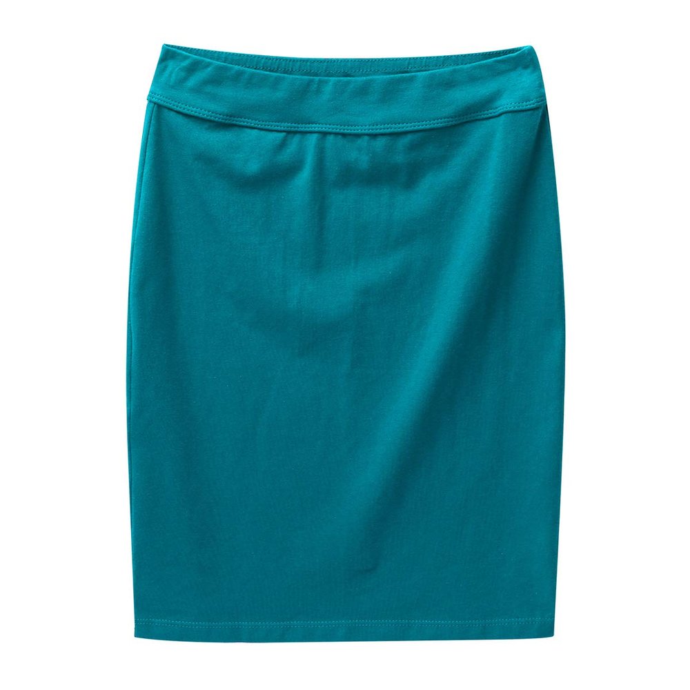 YOOJIA Kids Girls Elastic Waistband Knee Length Pencil Skirts Skort Pull-On School Uniform Midi Skirts for Girls Teal 4