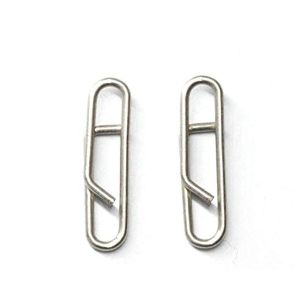 100pcs/pack Stainless Steel Power Clips Lure Clips Snaps Quick Change Fishing Lure Connector Kayak Drifting Fishing Fast Snaps Speed Clips