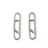 100pcs/pack Stainless Steel Power Clips Lure Clips Snaps Quick Change Fishing Lure Connector Kayak Drifting Fishing Fast Snaps Speed Clips view 2