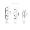 100pcs/pack Stainless Steel Power Clips Lure Clips Snaps Quick Change Fishing Lure Connector Kayak Drifting Fishing Fast Snaps Speed Clips view 3
