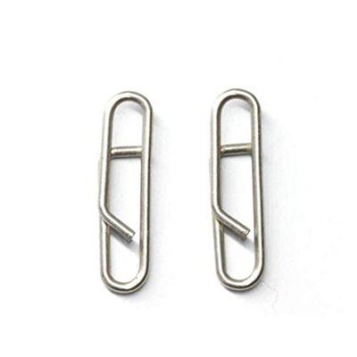 100pcs/pack Stainless Steel Power Clips Lure Clips Snaps Quick Change Fishing Lure Connector Kayak Drifting Fishing Fast Snaps Speed Clips
