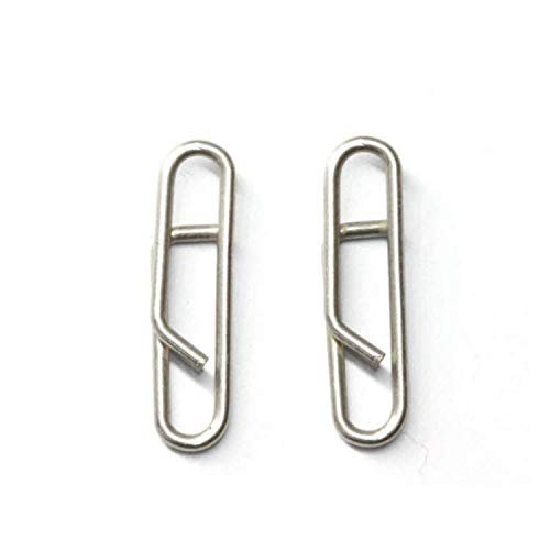 100pcs/pack Stainless Steel Power Clips Lure Clips Snaps Quick Change Fishing Lure Connector Kayak Drifting Fishing Fast Snaps Speed Clips
