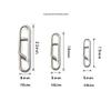 100pcs/pack Stainless Steel Power Clips Lure Clips Snaps Quick Change Fishing Lure Connector Kayak Drifting Fishing Fast Snaps Speed Clips view 2