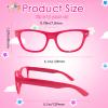 SUNOVELTIES 12 Pack Kids NO LENS Ultralight Square Costume Frame Glasses Neon Color Party Favors for Boys Girls Daily Outfit Accessories view 3