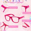 SUNOVELTIES 12 Pack Kids NO LENS Ultralight Square Costume Frame Glasses Neon Color Party Favors for Boys Girls Daily Outfit Accessories view 4
