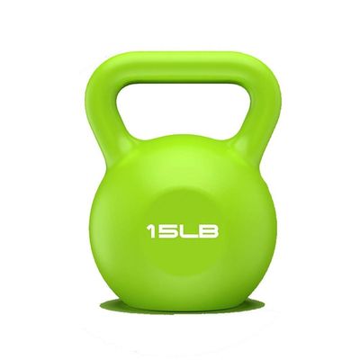 AGYH Kettlebells Color Kettlebells, Home Gym Fitness Equipment, Squat Weight Training Dumbbells, 15lb/6.8kg (Color : Green)
