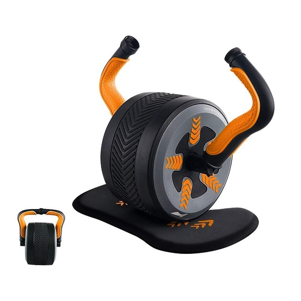 AGYH Kettlebells Abdominal Wheel And Kettlebell, 2-in-1 Household Multi-functional Arm Abdominal Strength Training Equipment, 2.2KG/ 2.5KG Optional (Color : Orange, Size : 2.2kg)