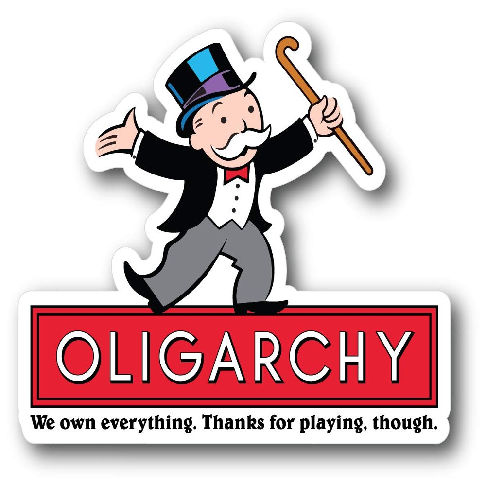 Oligarchy Vinyl Sticker Car Bumper Decal
