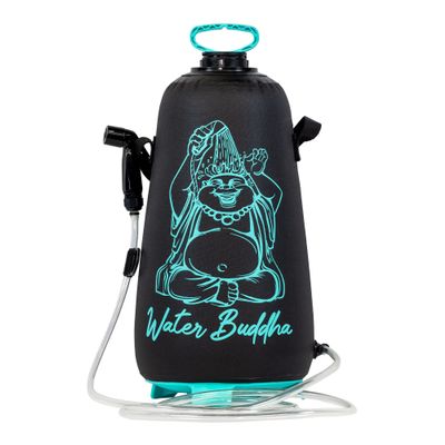 JBL Spearguns Water Buddha Rinse Kit Portable Shower, Collapsible, Pressurized with Travel Case, Shower Head and 7ft Hose, Perfect for Camping, Beach, Hiking, and Boating, Holds 2.5 Gallons/10 Liters